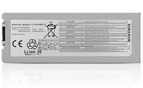 Image of CF-VZSU80U Laptop Battery Compatible for Panasonic CF-C2 Toughbook Tablet PC Series Notebook CF-VZSU82U CF-VZSU83U CF-C2AECCHCE 10.8V 70Wh 6800mAh