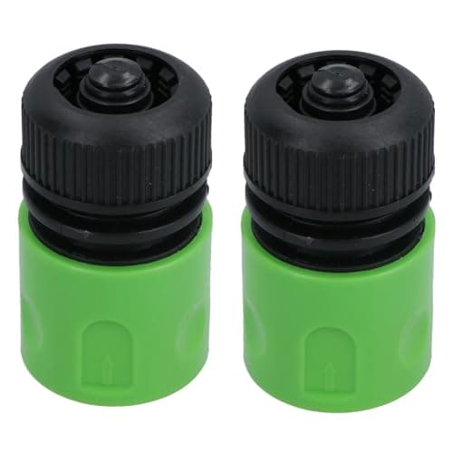 Image of AB Tools 1/2" Quick Release Garden Hose Female Pipe Adapter With Stop Lock Fitting 2 Pack