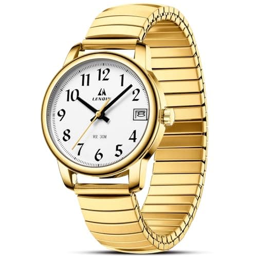 Image of LN LENQIN Ladies Watches Womens Watch Stainless Steel Waterproof Watches for Women Analog Quartz Wrist Watch Expansion Band
