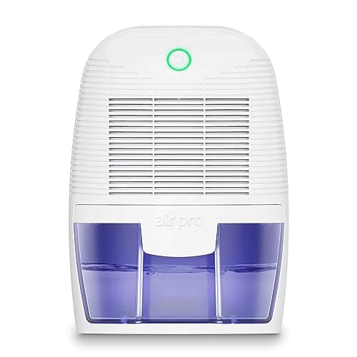 Image of Air Pro Dehumidifier 600ml, Small and Compact Moisture Absorber - Mini Air Dehumidifier for Home, Bedroom Damp, Office, Garage & Basement - Portable Electric Mould, Damp and Condensation Remover