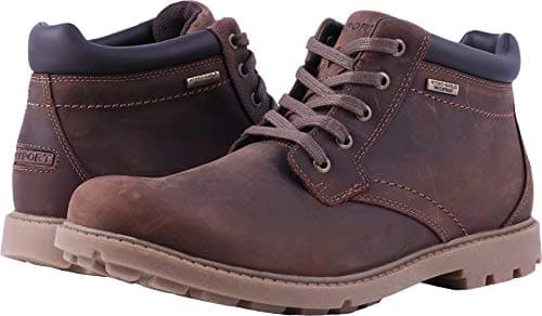 Image of Rockport Men's RGD BUC Wp Boot Shoes, 8 UK, Boston Tan
