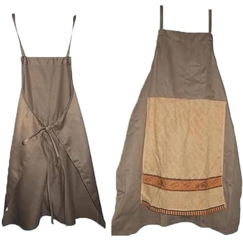 Image of Ungtyb Prank Apron, Funny Chef Costume with Openable Towel, Washable Novelty Apron for BBQ, Baking, Workshop, Pottery, Art Studio, Catering, and Kitchen Gag Gift, 28.74x26.38x0.39 Inches