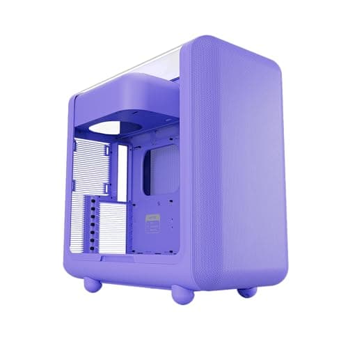 Image of Hyte X50 Modern Performance ATX Mid-Tower PC Gaming Case - Taro Milk (Purple)