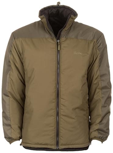 Image of Snugpak Sleeka Elite Reversible Insulated Jacket WGTE - Tactical Coat with Softie Insulation - Lightweight, Windproof & Water-Repellent Fabric & Reinforced Patches - Unisex - Olive/Black (S)