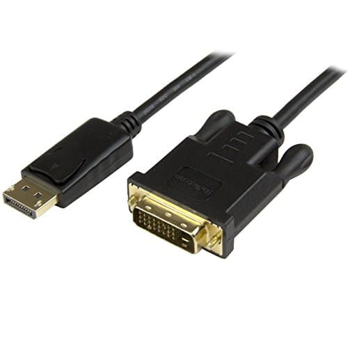 Image of StarTech.com DisplayPort to DVI Converter Cable - DP to DVI Adapter - 3ft - 1920x1200 (DP2DVI2MM3)