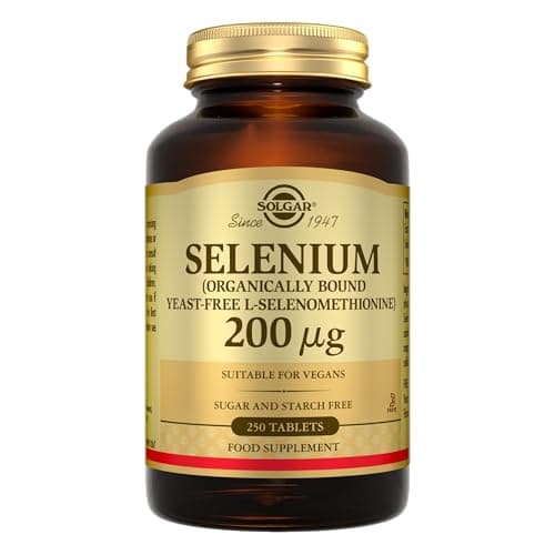Image of Solgar Selenium 200g - Yeast Free - Healthy Hair & Nails - Supports The Metabolism - Vital Mineral - 250 Tablets