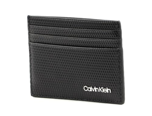 Image of Calvin Klein MINIMALISM CARDHOLDER 6CC, Ck Black, Taglia Unica