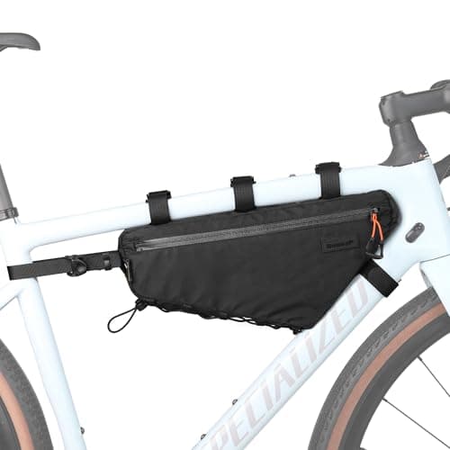 Image of Rhinowalk Bike Frame Bag Waterproof Bike Triangle Bag 2.8L Bicycle Pouch Under Tube Professional Cycling Accessories(XL)-Black