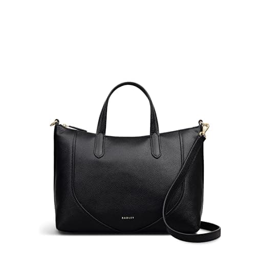 Image of RADLEY London Wood Park Women's Leather Medium Ziptop Top Handle, Black