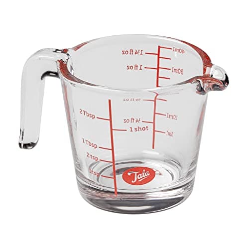 Image of Tala 40ml Mini Glass Measuring Jug, 10A26012, Transparent