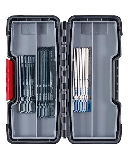 Image of Bosch Professional 2607010903 30-Piece Basic for Wood and Metal Jigsaw Blade Set (for Wood and Metal, Accessories for Jigsaws) , Black/Silver