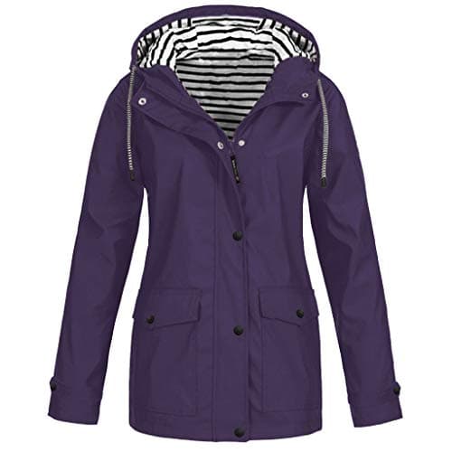 Image of Generisch Shiny Winter Jacket Women's Plus Size Waterproof Rain Stable Outdoor Women's Coat Fleece Jacket Outdoor For Women, purple, XXL