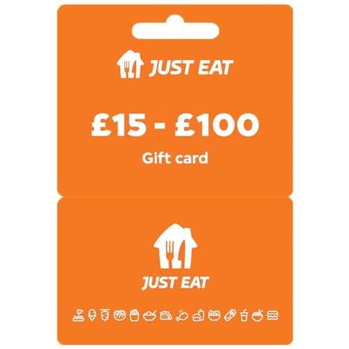 Image of Just Eat £100 Gift Card - UK Redemption Only - Delivered by post