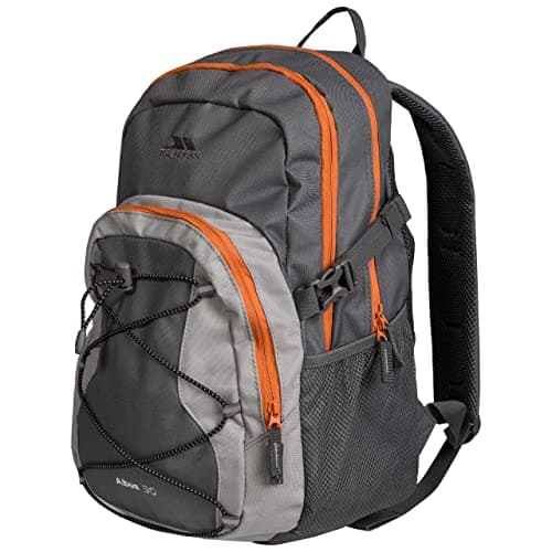 Image of Trespass Mens Backpack Albus - Perfect Rucksack for School Hiking Camping or Work, 30 Litre with Padded Straps, Multi Function With Internal Pockets