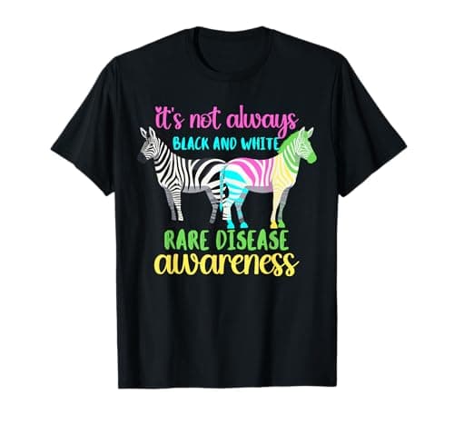 Image of It's Not always black and white rare disease, Rare Disease T-Shirt