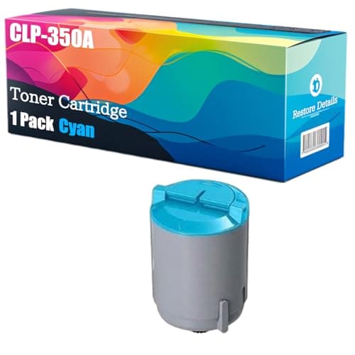 Image of High Yield CLP-350A CLP-K350A CLP-C350A CLP-M350A CLP-Y350A Toner Cartridge Compatible for Samsung CLP-350 CLP-350N Printer, Unleash High-Definition Printing, Achieving 4000 Pages (Cyan)