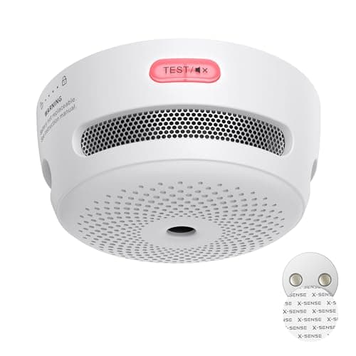 Image of X-Sense Standalone Mini Smoke Alarm for Home, 10-Year Battery Fire Alarm with Magnetic Mount, LED Indicator & Silence Button, Conforms to EN 14604 Standard, XS01 (No Wi-Fi, Magnetic Holder)