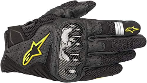 Image of Motorcycle 3570518155- L gloves Alpinestars Smx-1 Air V2 Gloves Fluo, Black/Yellow, L