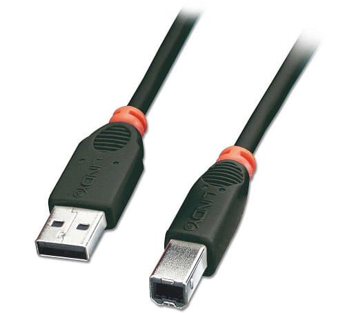 Image of LINDY 1m USB 2.0 Cable - Type A to B, Black