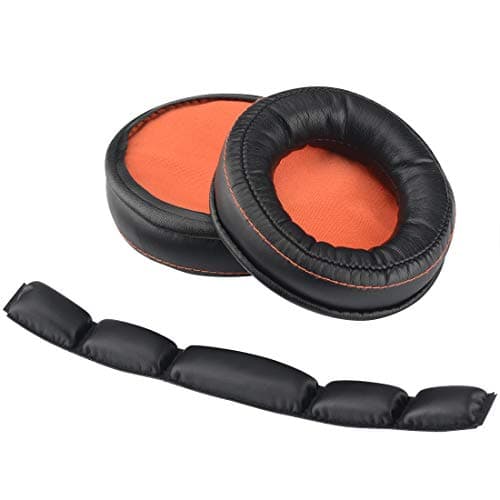 Image of Geekria Earpad and Headband Set Compatible with SteelSeries SIBERIA 800/840 Headphones, Repair Parts Suit (Black)