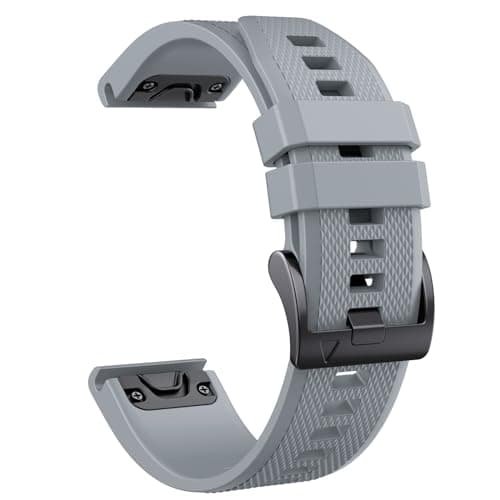 Image of NotoCity for Garmin Fenix 6/6 pro Strap, Quickfit 22mm for Fenix 5/7/5 plus/7 Pro/8 47mm, Watch Strap for Forerunner 935/945/965, Approach S60/S62, Instinct 2, Tactix 8 47mm(Grey)