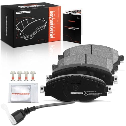 Image of Frankberg Brake Pad Set incl. 4x Pads Front Compatible with D11 T.i.g.u.a.n AD1 AX1 K.a.r.o.q ND7 NU7 Golf VII 5G1 BE1 BE2 BQ1 Replace# 2K5698151E, 2K5698151