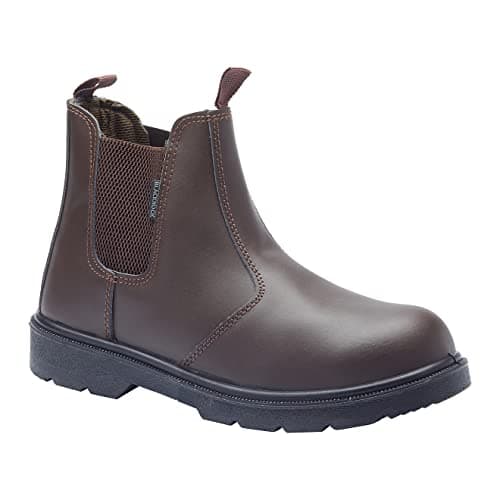 Image of Blackrock Dealer Work Safety Boots, Steel Toe Cap, Chelsea Boots, Mens Womens Ladies, Safety Shoes, Gardening, Brown, Horse Riding, Yard, Slip On Shoes, Lightweight - Size 9