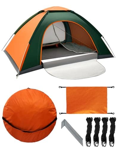 Image of Maraiss Waterproof Ultralight Pop Up Tent, Lightweight Spacious 2-Person Instant Setup Tent for Hiking, Backpacking, Beach Trips and Warm Family Outdoor Adventures
