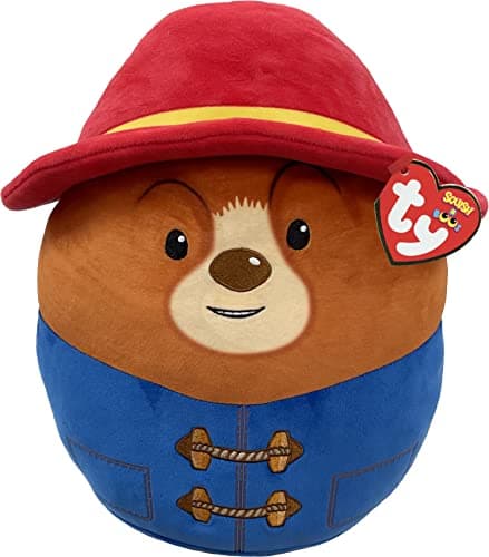 Image of TY Paddington Bear Squish a Boos 10" | Beanie Baby Soft Plush Toy | Collectible Cuddly Stuffed Teddy