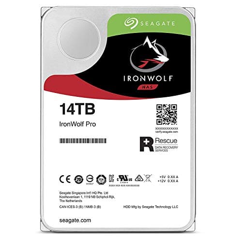 Image of Seagate IronWolf Pro 14 TB NAS RAID Internal Hard Drive - 7,200 RPM SATA 6 Gb/s 3.5-inch (ST14000NE0008)