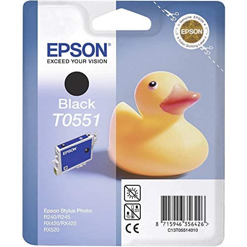 Image of Epson Original Ink Cartridge T0551, Black, Genuine