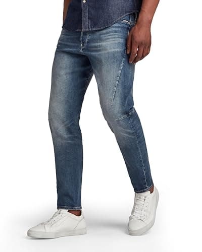 Image of G-Star Men's Scutar 3D Tapered Jeans, Blue (vintage azure D17711-C052-A802), 26W / 30L