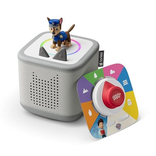 Image of TONIES Moon Grey Toniebox 2 Play Set with PAW Patrol Chase Tonie, Tonieplay Game, Tonieplay Controller