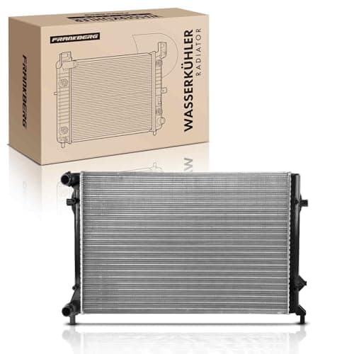 Image of Frankberg Engine Radiator Car Radiator Manual Transmission Compatible with A3 8P1 1.6L 2.0L 2003-2012 Altea 5P1 1.4L 1.6L 2.0L 2004-Today O.c.t.a.v.i.a I 1U2 1Z3 Replace# 1K0121251E