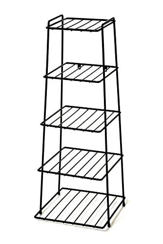 Image of Delfinware 2120BK Black 5 Tier Saucepan Stand