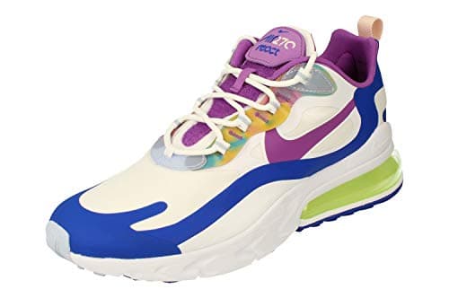 Image of Nike Air Max 270 React Se, Men's Running Shoes, Purple White Nebula, 6.5 UK