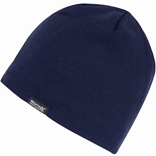 Image of Regatta Brevis II Acrylic Knit Fleece Lining Waterproof Internal Membrane Beanie Headwear - Navy, Large/X-Large