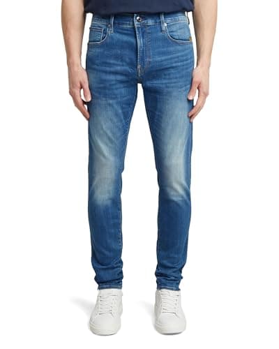 Image of G-STAR Men's Revend Skinny Jeans, Multicolour (medium indigo aged 51010-8968-6028), 34W / 32L