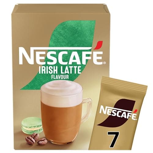 Image of NESCAFÉ Irish Latte Instant Coffee 7 Sachets, 100percent Responsibly Sourced Coffee Pack of 1