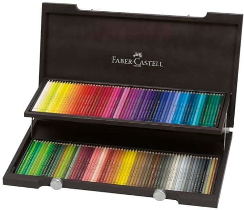 Image of Faber-Castell Art & Graphic Polychromos Colour Pencil, Multicoloured, Wooden Case of 120, for Art, Craft, Drawing, Sketching, Home, School, University, Colouring