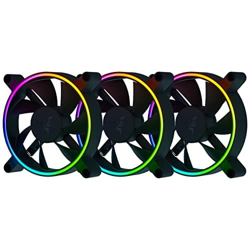 Image of Razer Kunai Hydraulic 120MM aRGB PC Fan: Quiet, Powerful aRGB Fans - PWM Fan Controller Support & Connect Up to 8 Fans - Powered by Razer Chroma RGB - 3 Fans