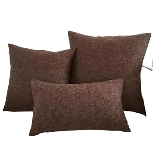 Image of CQAHDSEVF Throw Pillow Cases, Sofa Pillow Covers Multicolor Multiple Sizes Solid Cushion Cover Home Decorative Throw(Kd-11,50 x 30 cm (Pack of 1))