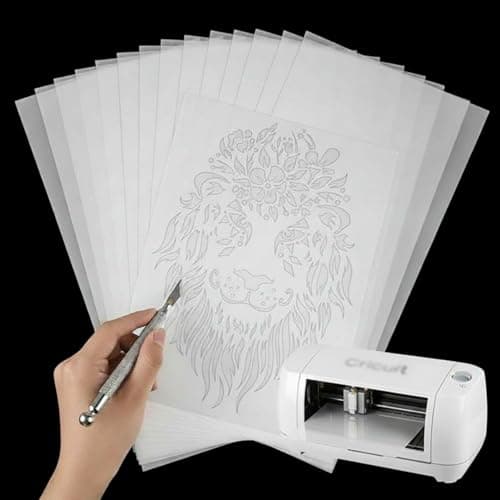 Image of Frienda 24 Sheets Blank Stencil Sheets 12 x 24 Inch Stencil Sheets Plastic Sheet Stencil Making Sheet Milky Translucent PET Template Stencil Material for DIY Crafts Gift (10 Mil)