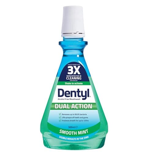 Image of Dentyl Dual Action Smooth Mint Plaque-Reducing CPC Mouthwash, 500ml