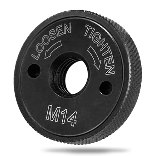 Image of M14 Angle Grinder Nut, Quick Release Change Nut Heavy Duty Carbon Steel Angle Grinder Nut Accessory Replacement Locking Retaining Flange Nut for Milwaukee Dewalt Makita