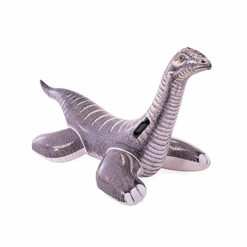 Image of Intex Ride-On Brontosaurus Inflatable Float, 178 x 94 cm, Realistic Design, Wide Base for Stability, Gripping Handles, 3 Air Chambers, Heavy Duty Vinyl, Up to 40 kg, +3 Years (57584)