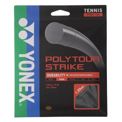 Image of YONEX Unisex - Adult Poly Tour Strike String Set 12m Black Tennis String