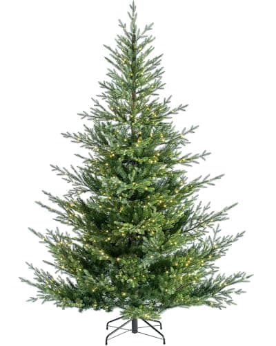 Image of WeRChristmas Pre-Lit Douglas Fir Christmas Tree, Green, 7 ft