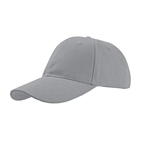 Image of Atlantis Liberty Six Buckle Brushed Cotton 6 Panel Cap (One Size) (Grey)