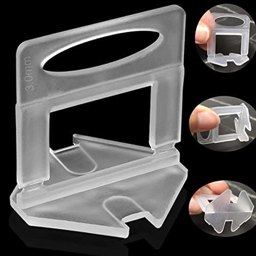 Image of Tile Leveling System 300Pcs 3mm for Professional Ceramic Tile and Stone Installation,Tiles Leveler Spacers Clips for Wall Floor 3mm,Spacers Only,300 Pcs